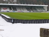 Rekonstrukce vyhřívání trávníku na stadionu Střelnice přináší výrazné úspory energie Fotbalový stadion Jablonec nad Nisou